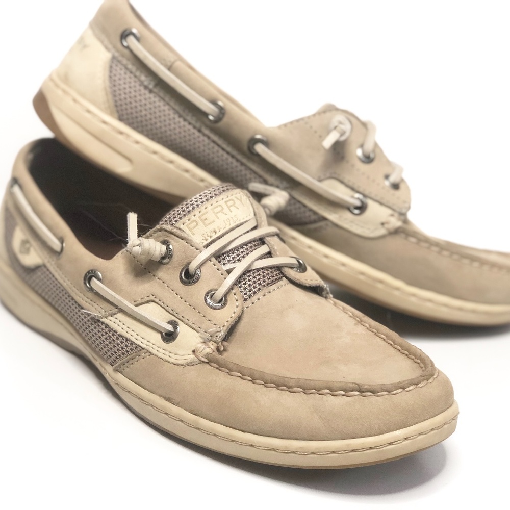 SPERRY Top Sider Memory Foam Leather Boat Shoes Loafers